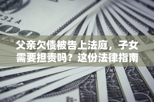 北京父亲欠债被告上法庭，子女需要担责吗？这份法律指南必须看完