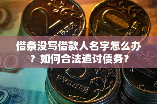 北京借条没写借款人名字怎么办？如何合法追讨债务？