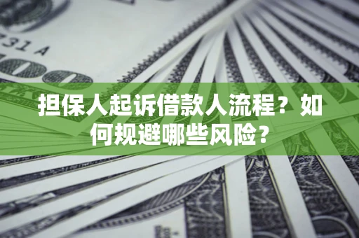 北京担保人起诉借款人流程？如何规避哪些风险？