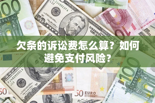 北京欠条的诉讼费怎么算？如何避免支付风险？