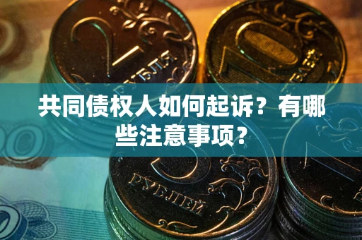 北京共同债权人如何起诉？有哪些注意事项？
