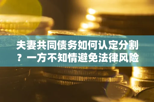 北京夫妻共同债务如何认定分割？一方不知情避免法律风险必看！